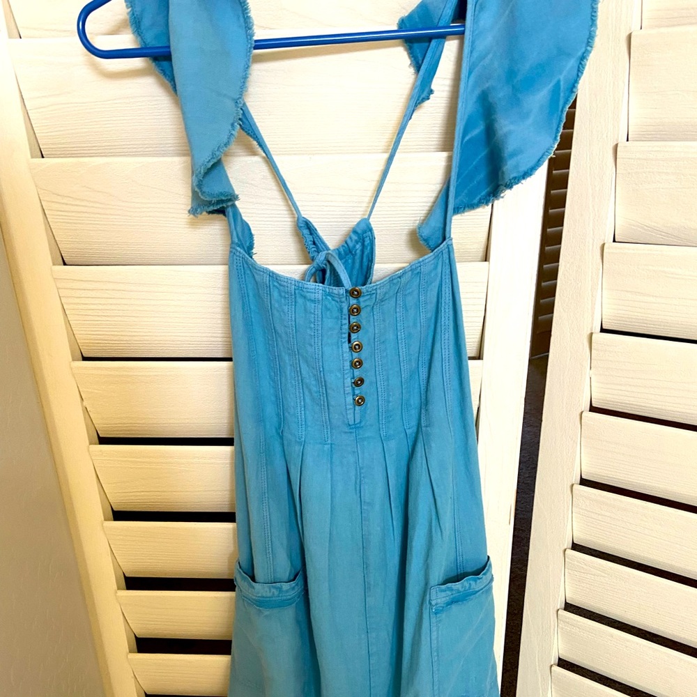 Brand New Backless Denim dress